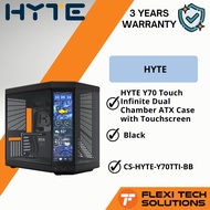 Flexi tech HYTE Y70 Touch Infinite Dual Chamber ATX Case with Touchscreen - Black/SNOW WHITE/RED/WHI