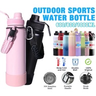 1000ML/800ML/600ML Sport Water Bottle Tumbler Stainless Steel Thermos Insulated Vacuum Flask