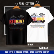 100% Premium Cotton Baju T Shirt Lelaki Oversize Plus Size Style Viral TA0141-Red Bull Racing RB19