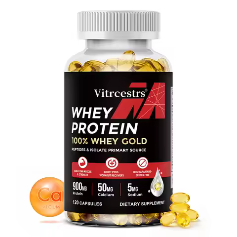 Whey Protein Capsules – High Concentration, Promotes Post-workout Recovery, Build Abdominal Muscle &