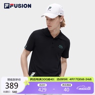 FILA FUSION斐乐潮牌男子短袖POLO衫2023夏时尚休闲翻领上衣