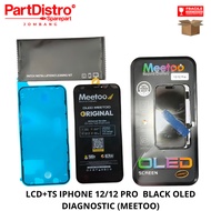LCD COMPATIBLE iphone 12/ 12 PRO BLACK OLED DIAGNOSTIC (MEETOO)