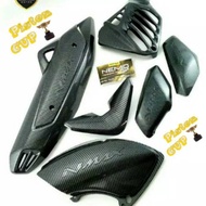 Yamaha Nmax Carbon Nemo Cover Set Nmax Carbon Nemo Radiator Exhaust Cover