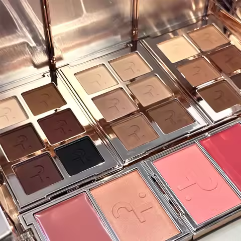 Patrick-Ta European and American Niche Makeup Brands Full Matte 6-color Eye Shadow Plate Cream Blush