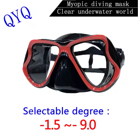 Myopia Diving Masks Nearsighted Swimming Goggle Short Sighted Nearsightedness -1.5 to -9.0
