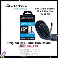 Bicycle Inner Tube 16 x 1 3/8 - 1 3/4 FV 60mm Deli tire Swallow Presta Valve 16 Plus 13/8 16+ Foldin