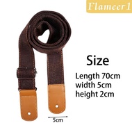 [flameer1] 3x Ukulele Strap Shoulder Belt PU Leather Portable Adjustable for Ukulele 4 String Instruments Musical Instrument Accessory