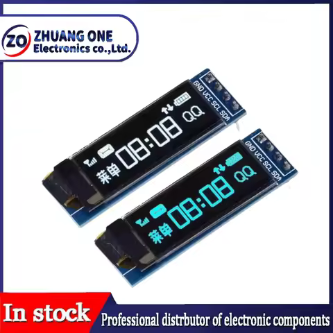 0.91 inch OLED module 0.91" white/blue OLED 128X32 OLED LCD LED Display Module 0.91" IIC Communicate