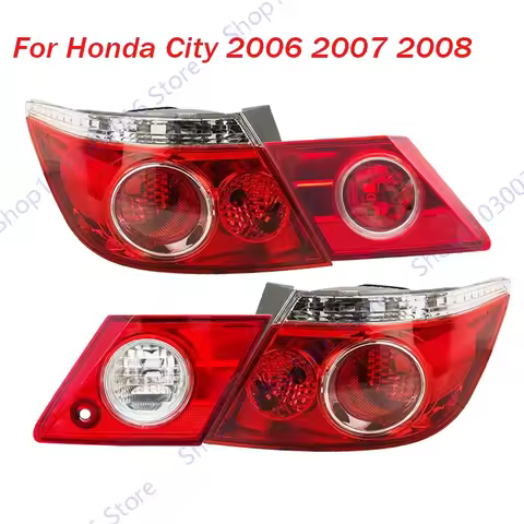 For Honda City 2006 2007 2008 Tail Light Rear Turn Signal Taillight Lamp Housing Without Bulbs Car A