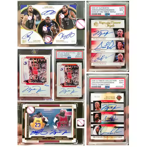 PANINI 1999 NBA Basketball Star Card Jordan Michael Lamont James Autographed Card Brick Collectible 