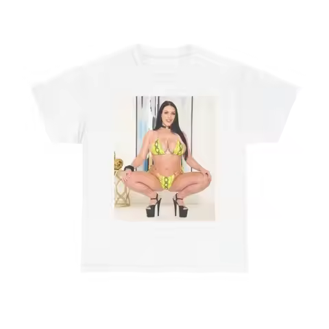 Angela White T Shirt Bikini Poster Model Funny Onlyfans Heavy Cotton