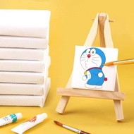 Mini canvas painting easel stand artist artwork 5x5cm