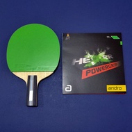 Full Setup Andro KA5+ II CP/Penhold + Andro Hexer Powergrip Bet Table Tennis Pingpong