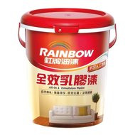 RAINBOW 虹牌油漆 458全效平光乳膠漆  蘭花白  3.785L  1桶