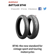 TYRE BRIDGESTONE BATTLAX BT46 100/90-18 100/90-19 120/80-18 110/80-18 150/80-16 150/70-17 130/90-17