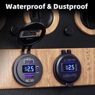 INOVSSTR WUPP Car Charger PD QC 3.0 Digital USB Type C Port DC Plug 36W - W12V