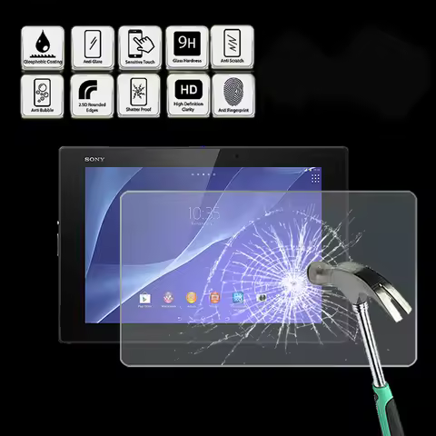 For Sony Xperia Z2 Wi-Fi - Tablet Tempered Glass Screen Protector Cover Anti Fingerprint Screen Film