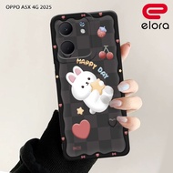 Oppo A5X 4G 2025 Case - Elloraa.id - Oppo A5X 4G Case - Bear Case Motif - Mobile Phone Protector - O