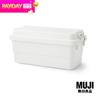 มูจิ กล่องเก็บของที่ทนทาน XL (รุ่นใหม่ 70L) - MUJI PP Sturdy Storage Box /XL (New Ed. 70L : W78 x D3