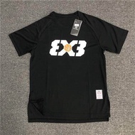 American shooting suit breathable sports T-shirt 3X3 short sleeved shooting student comprehensive ba