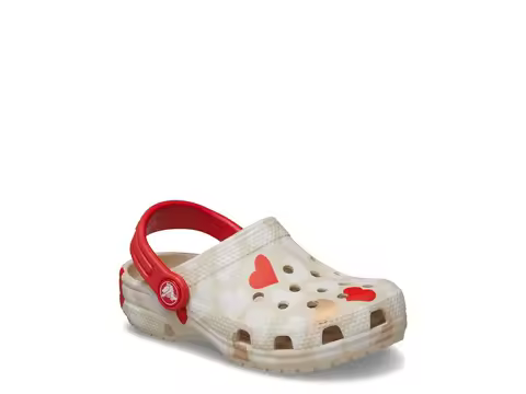 Crocs Kids Classic Heart Casual Clogs