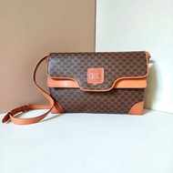 【特選貨品】中古二手Celine老花皮革小包斜揹側背孭手袋單肩