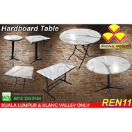 World Class Solid Table Top White Marble with Metal Leg - Cafe/Kopitiam/Kedai Makanan/Restoran/Meja 