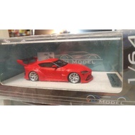 YM Model 1/64 GR Supra Widebody matte red