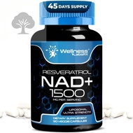 Wellness Labsrx NAD Supplement, 100mg - 0 Capsules Liposomal NAD+ Boosting with Resveratrol, NAD Plu