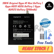 100% Original Oppo N1 Mini Battery  Oppo N5111 N5116 Battery  Oppo BLP573 Battery (2140mAh)