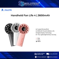 JisuLife Handheld Fan Life4 (3600mAh) I 5-speed Strong Wind I Digital Display Technology