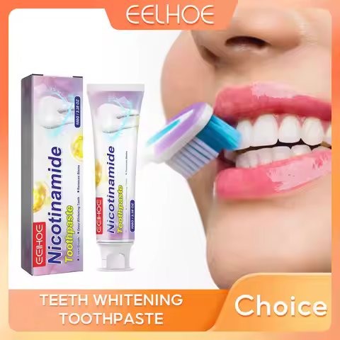 EELHOE Niacinamide Whitening Teeth Toothpaste Stain Plaque Removal Bad Odour Fresh Breath Dental Gum