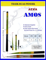 Joran Tegek Aiwa AMOS Ruas Pendek 40cm Fiber Kwalitas Mantap