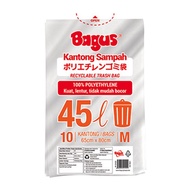 GOOD TRASH BAG 45 L 65 X 80 CM CONTENTS 10 WASTE BAG MEDIUM PLASTIC TRASH BAG Plastic Bag