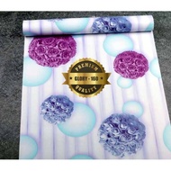 Bunga 3D Besar Wallpaper Sticker Dinding Motif Bunga Timbul Ukuran 45