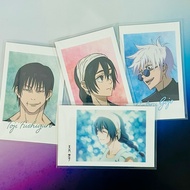 JJK - Set of 4 pola Jujutsu Kaisen cards / gojo riko toji war spells