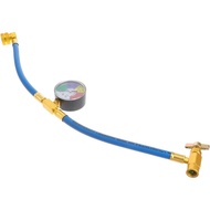 VICASKY R134A Charge Hose Kit, 1/2 Self-Sealing Valve Can R134a Recharge Hose Kit with Gauge, Rechar