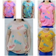 KJ0027 JUMBO GIRL'S T-SHIRT XXL | OVERSIZED CASUAL T-SHIRT | BIGSIZE T-SHIRT TOP | JUMBO XXL TOP