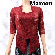 【READY STOCK】Baju Kebaya Brocade Kebaya Bali Kebaya Lace Plus Size Pelbagai Warna