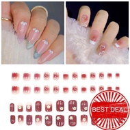 Fashion Nail Art Fake Nails Finished Nail Patch Wearable Nails Z8h3