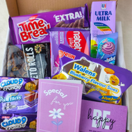 Pastel Snack Box | Kado jajan hampers Snackbox Hadiah Wisuda Ultah Ulang Tahun Kado Cewek Gift Pink
