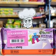 Elmer Vista Festival Strawberry Compound Chocolate 250g Elmer Strawberry Chocolate/ 250g Elmer Vista