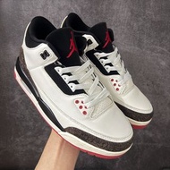 🤩必備復古潮流籃球鞋🤩 | Air Jordan 3 Retro 復刻重製白水泥 | 人手一雙經典爆裂纹 | 做舊米白高級質感 | 緩震舒適百搭神款|
