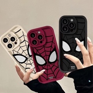 Casing For OPPO F9 F11 A1K R11S R11 R17 R15 Pro Reno 2 3 5 5G 6 4G Find X3 X5 Pro Cellphone Case Matte Soft Silicone Cool Spider-Man Eyes Shockproof Anti-Knock