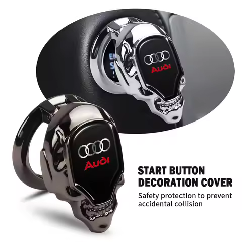 Car One Button Start Protective Cover Ignition Device Sticker For Audi A1 A2 A3 A4 A5 A6 A7 A8 Q5 Q7