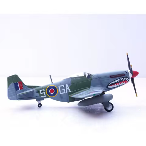 1/72 Scale British Royal Air Force Mustang P-51D P51D Fighter Aircraft Alloy Model Collection Decora