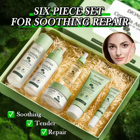 BIOAOUA Centella Asiatica Soothing and Repairing Six-Piece Set Whitening Firming Anti-aging Beauty F