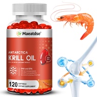 Maeatdse Antarctica Krill Oil DHA and EPA Dietary Supplement Heart & Joint Wellness Support