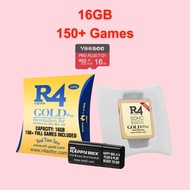 R4 Gold 16GB Card for Nintendo 3DS/2DS/DS Lite – Includes 150+ Games