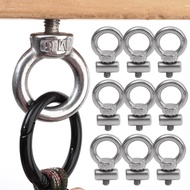 Marine Grade 304 Stainless Steel Lifting Rings Set Corrosion Resistant M4/M5/M6 Boat Rail Rigging Ey
